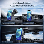 Handyhalterung für Auto mit Saugnapf und 360° Drehung für flexible Nutzung