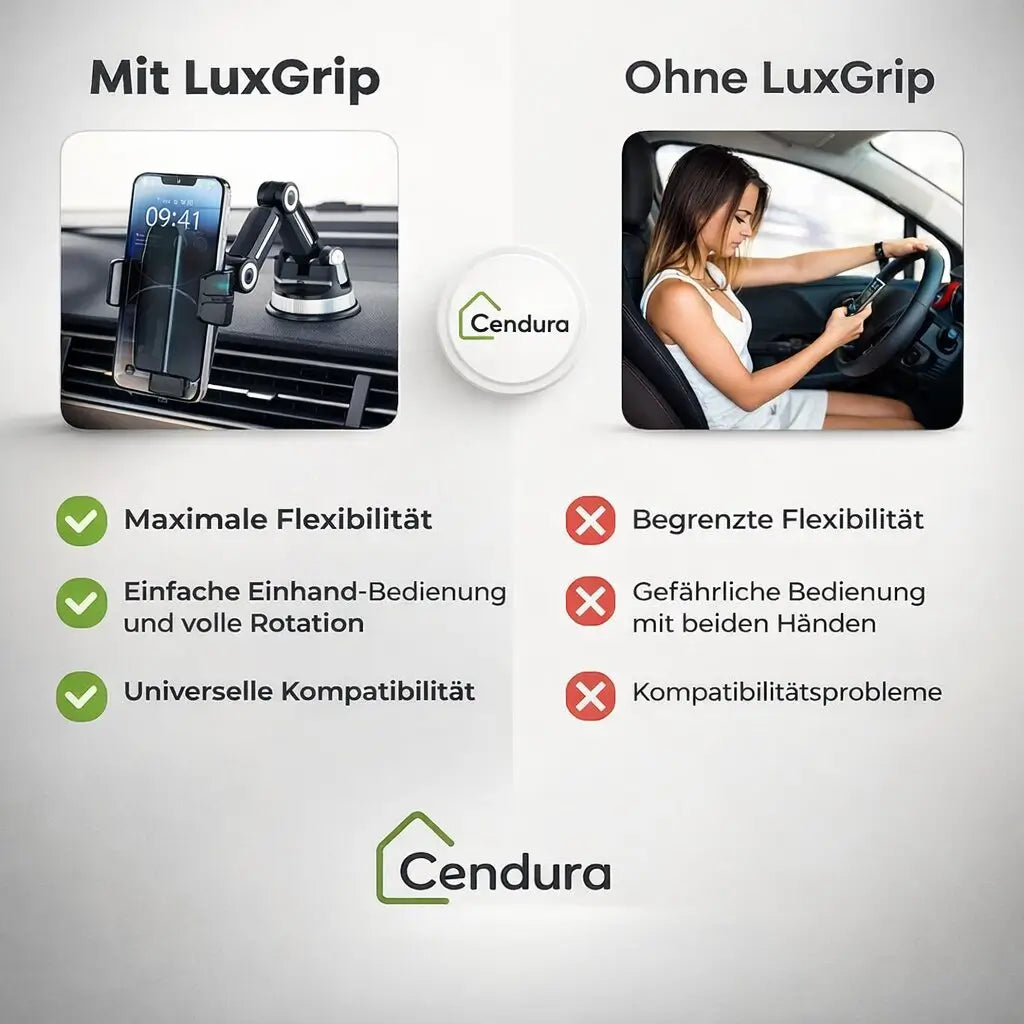 Handyhalterung für Auto mit Saugnapf und 360° Drehung für flexible Nutzung