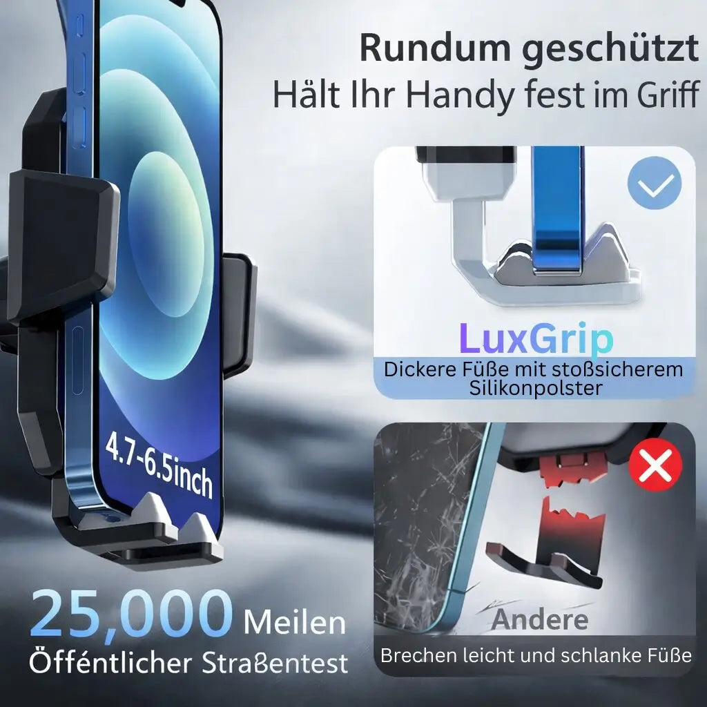 Handyhalterung für Auto mit Saugnapf und 360° Drehung für flexible Nutzung