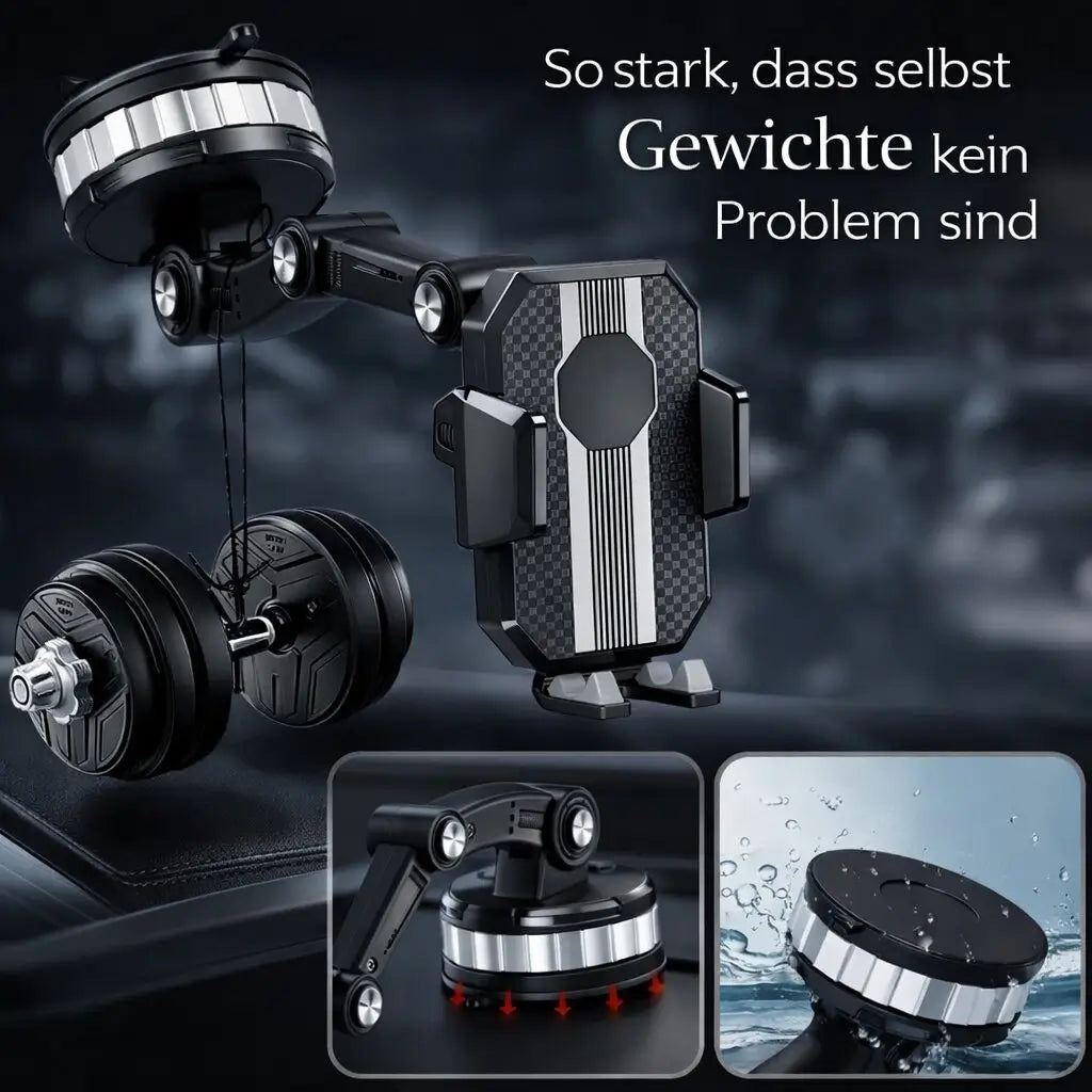 Handyhalterung für Auto mit Saugnapf und 360° Drehung für flexible Nutzung