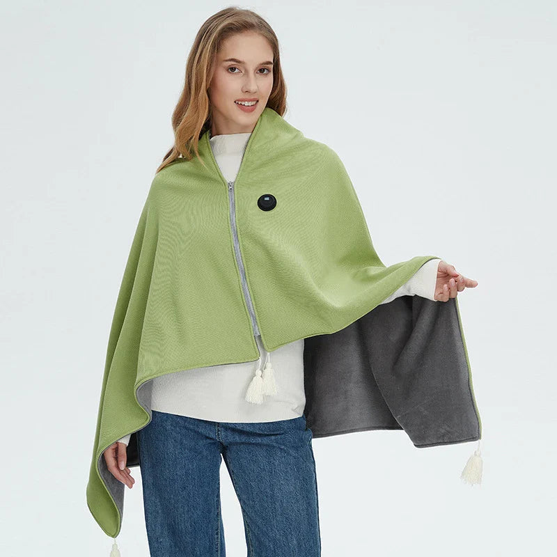 Electric heated blanket with 3 settings for warmth and comfort