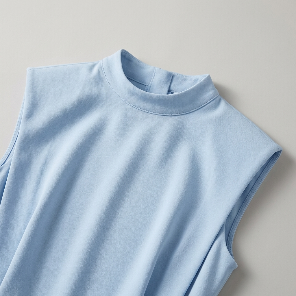 Elegantes Midi-Kleid mit Rundhalsausschnitt und Schlitz