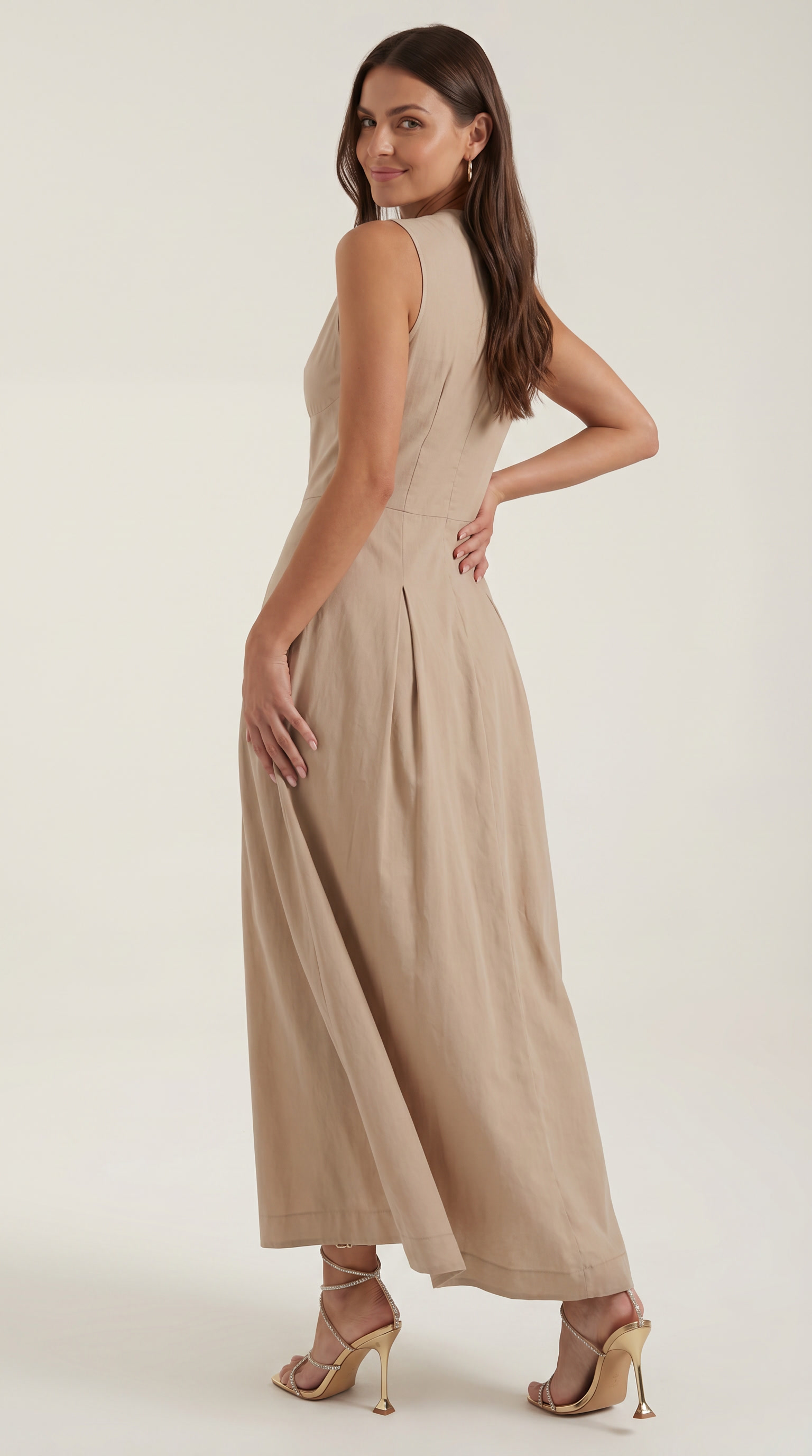 Midi-Kleid mit A-Linie