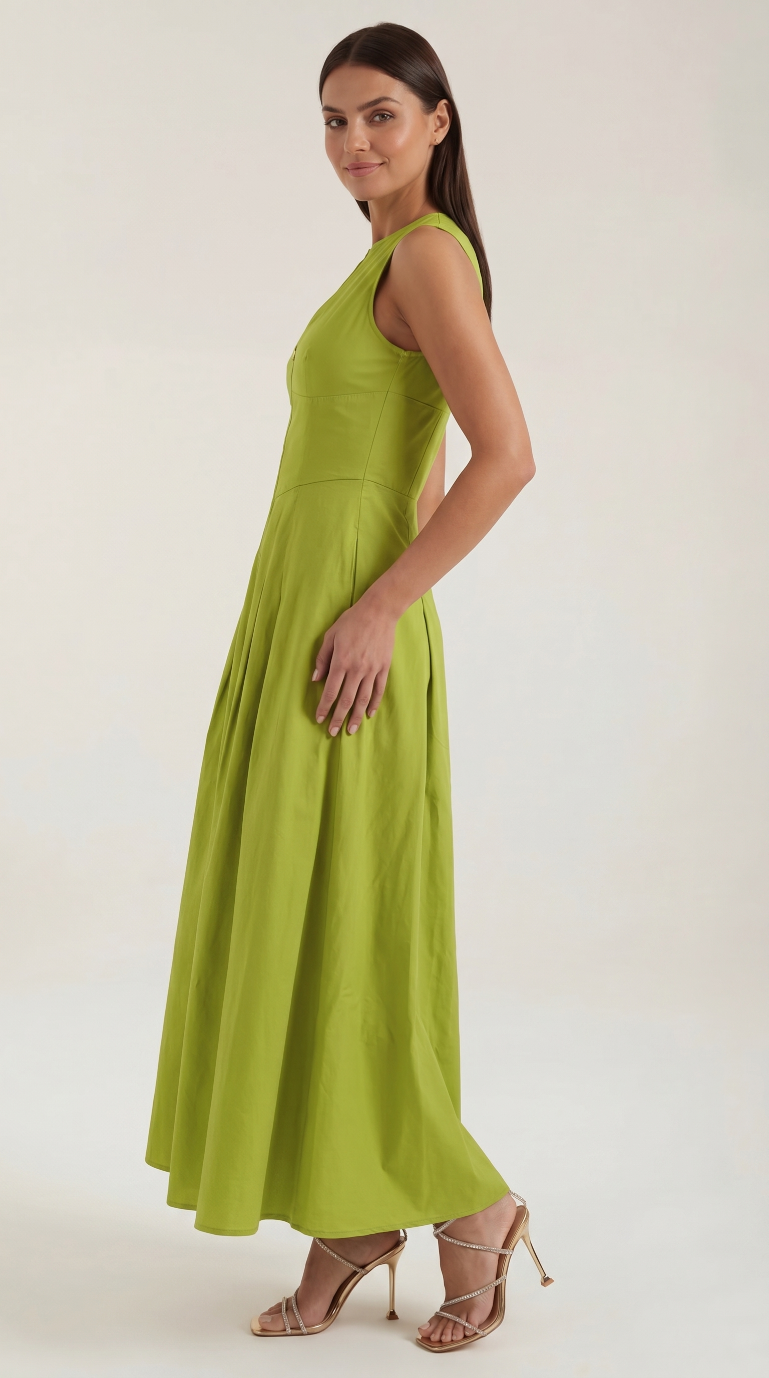 Midi-Kleid mit A-Linie