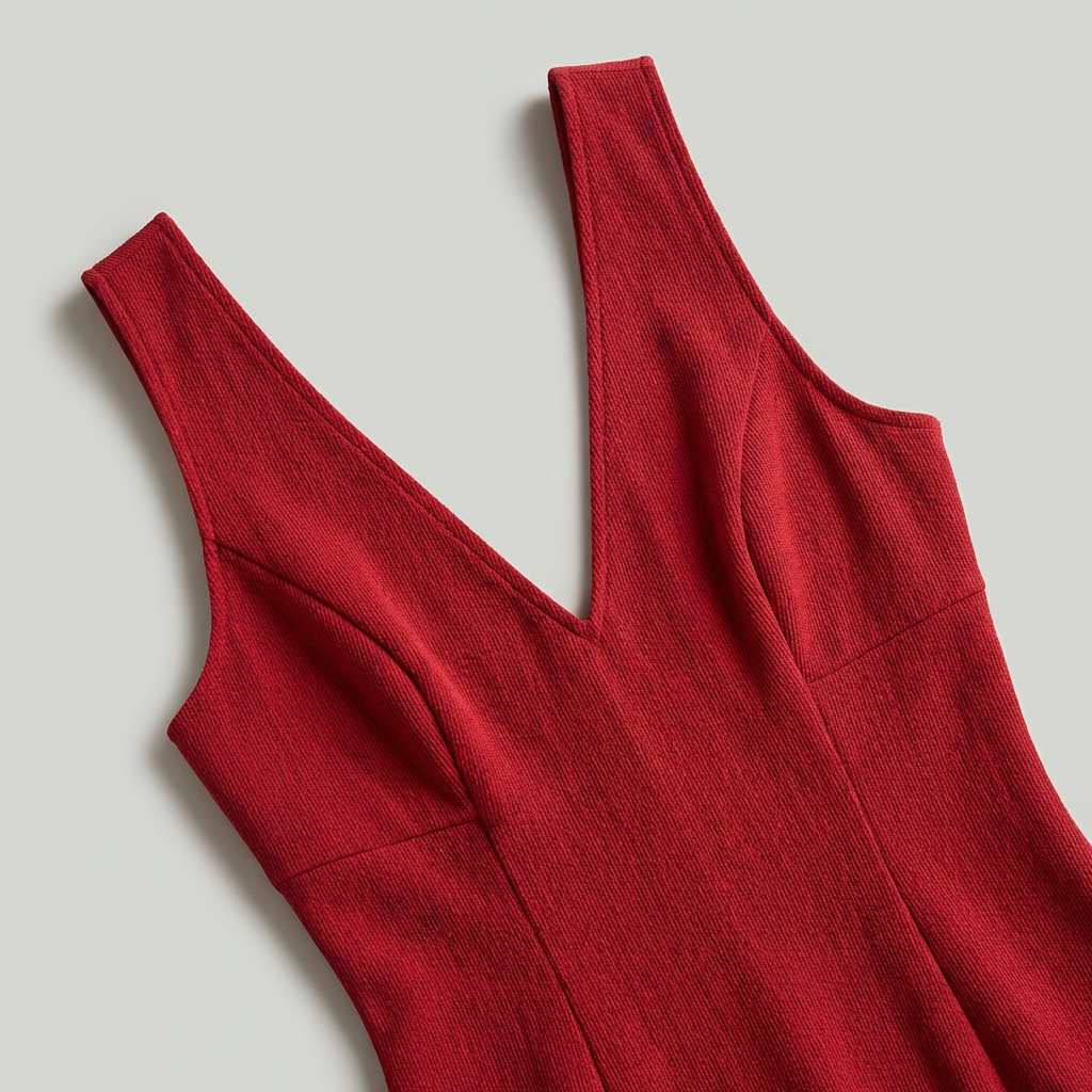 Elegant mini dress with V-neckline