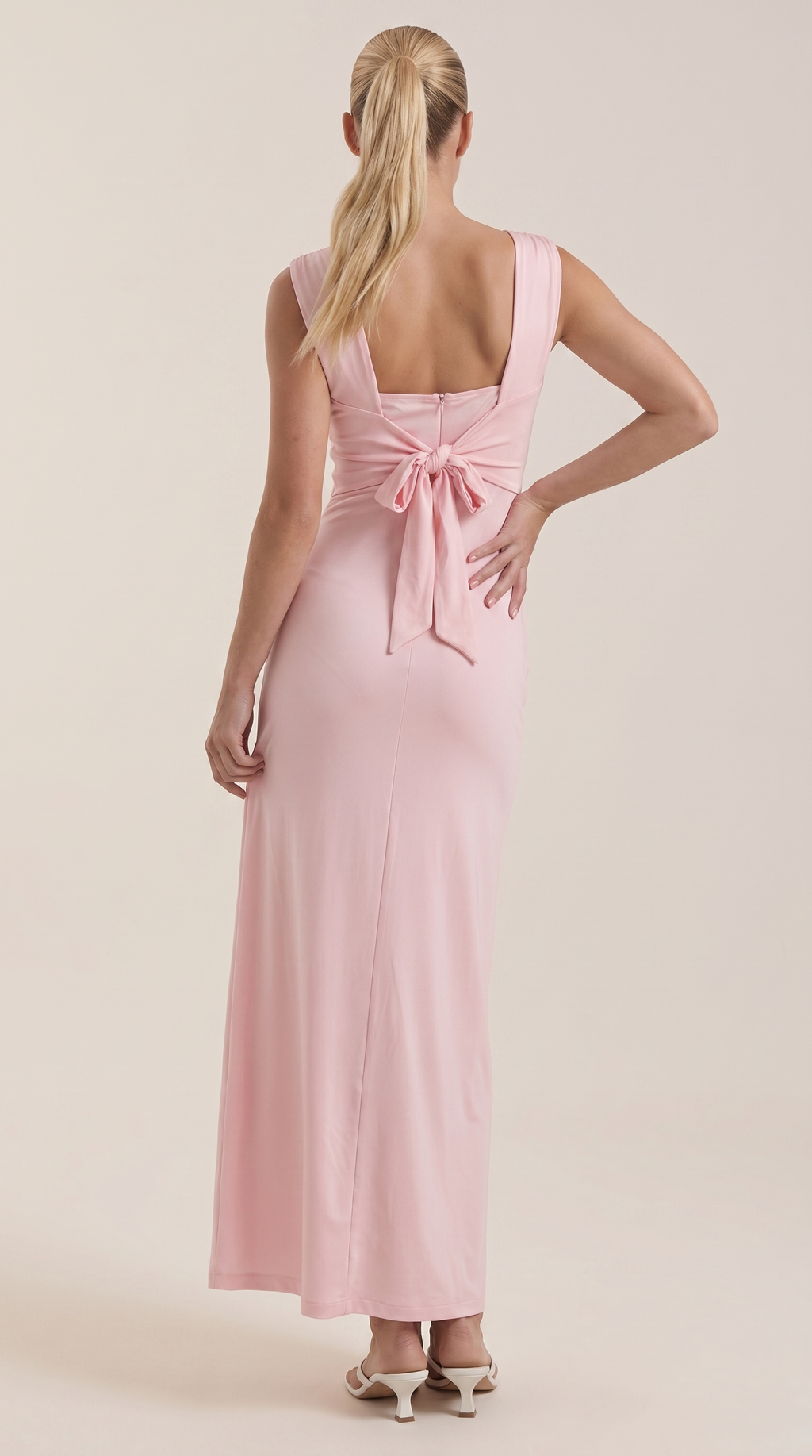 Ruched maxi dress