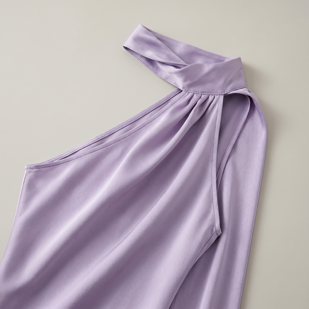 Luxurious satin maxi dress for festive occasions