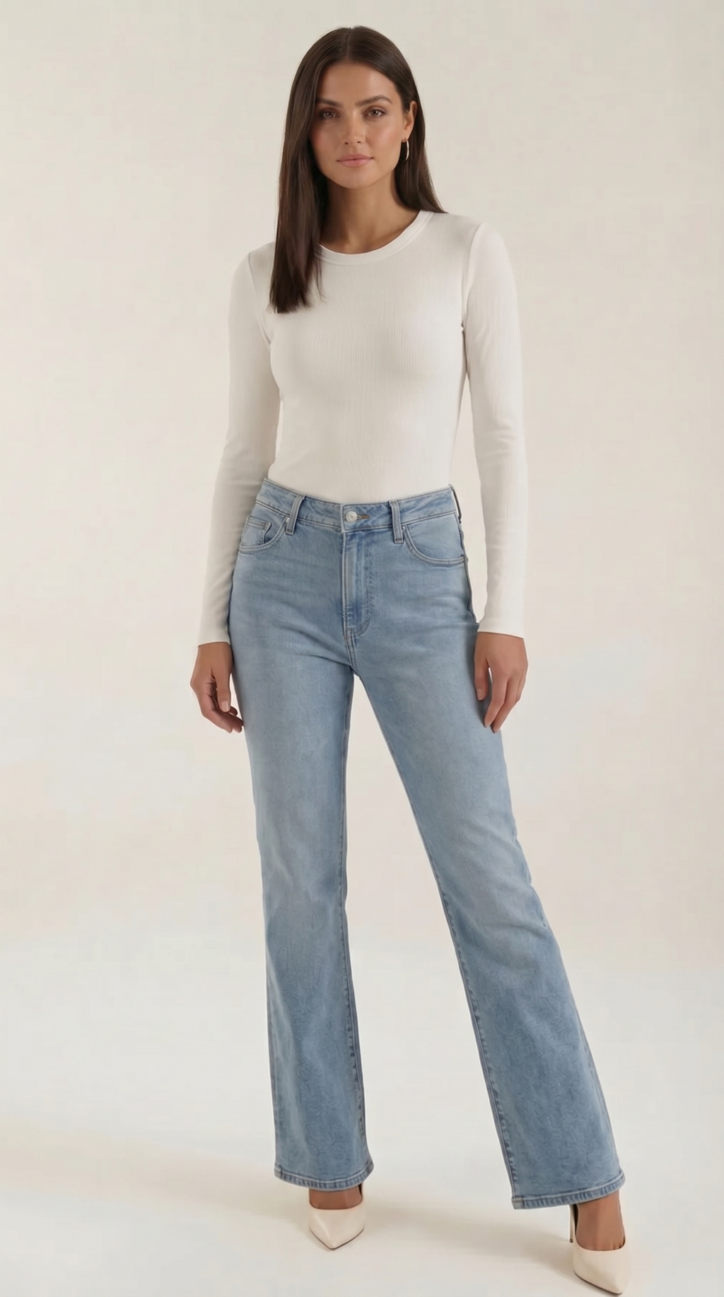Langarmshirt mit gerippter Struktur