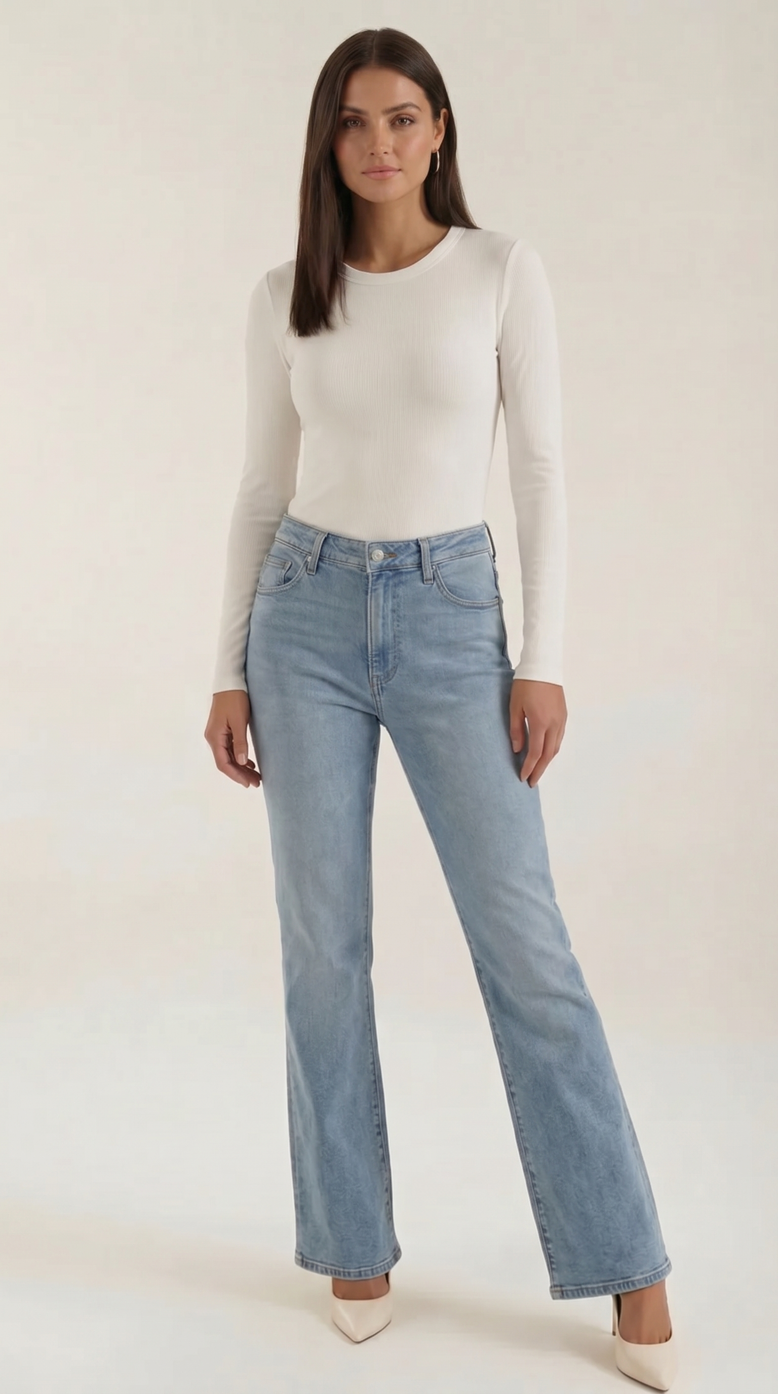 Langarmshirt mit gerippter Struktur