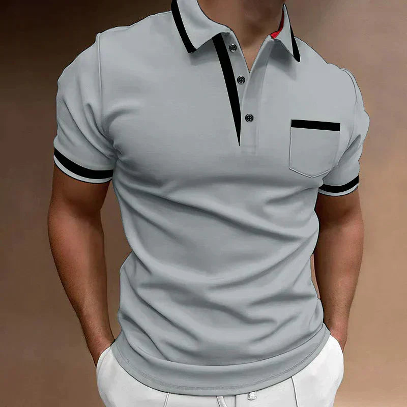 Elegant Polo Shirt for Men Made from High-Quality Material for Leisure and Business