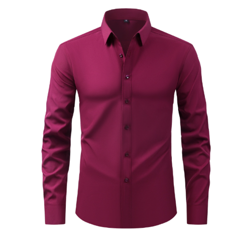 Non-iron men's shirt with stretch content | Classic business shirt for men | Breathable shirt with modern fit cut