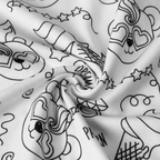 Kinder Baumwoll-Schlafanzug-Set zum Ausmalen – Kreativer Weihnachts-Pyjama