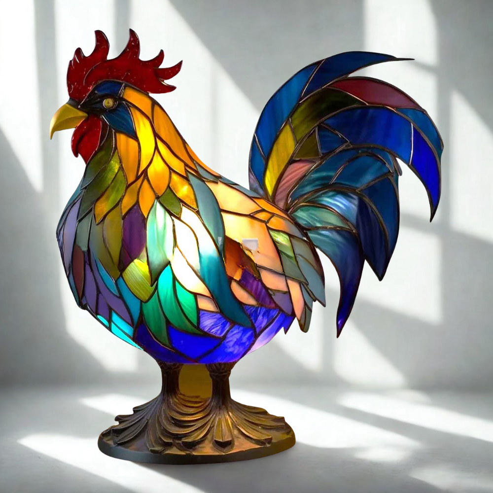 Table lamp in animal design made of glass