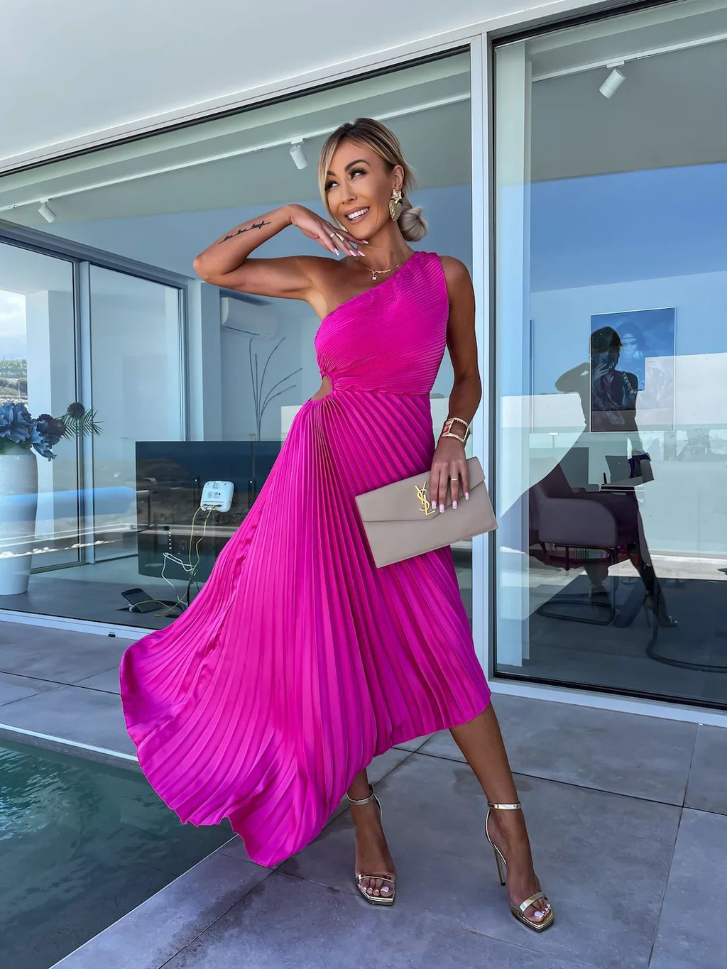 Elegantes Midi-Kleid Audrine – Modern & Raffiniert