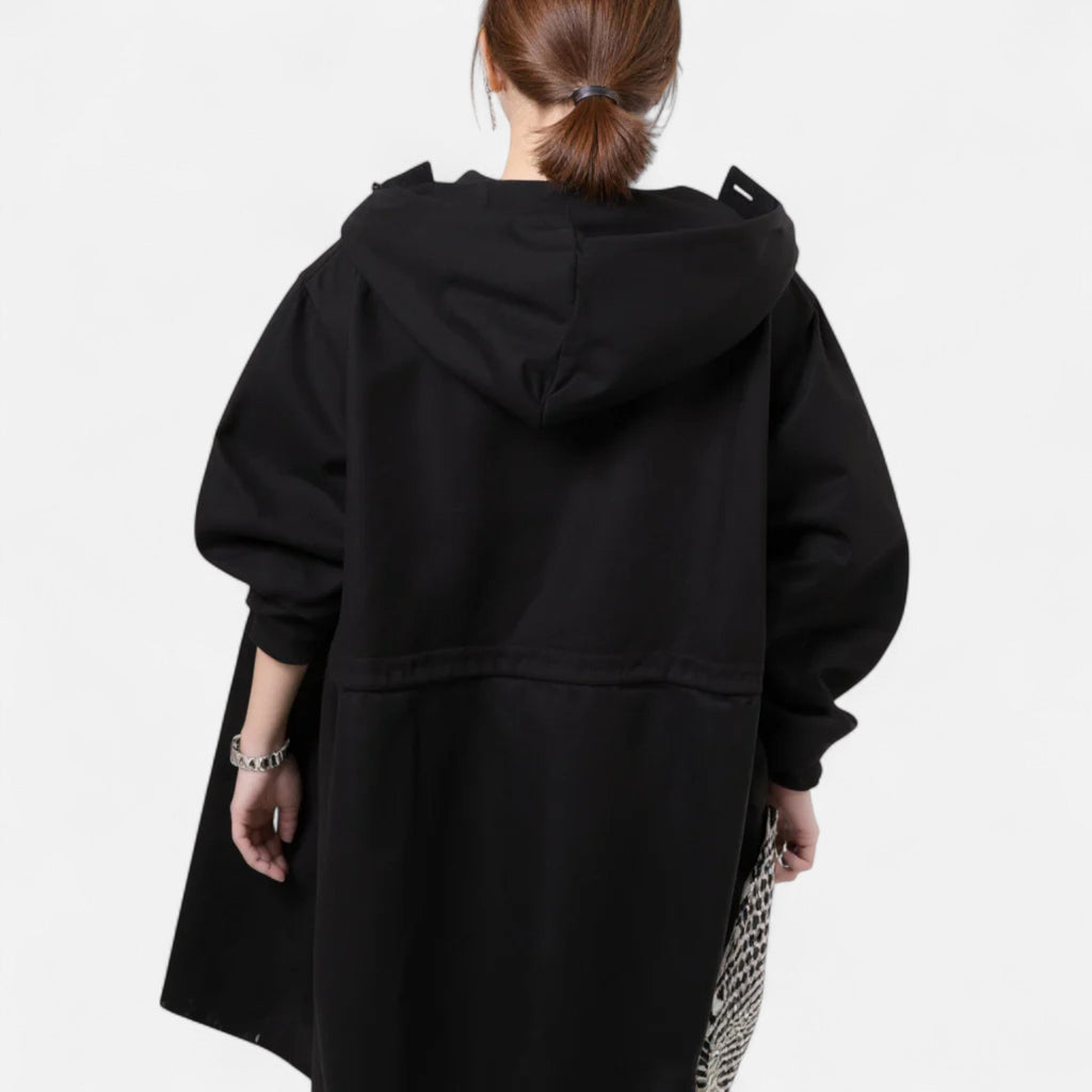 Zeitloser wasserdichter Damen-Trenchcoat mit Kapuze