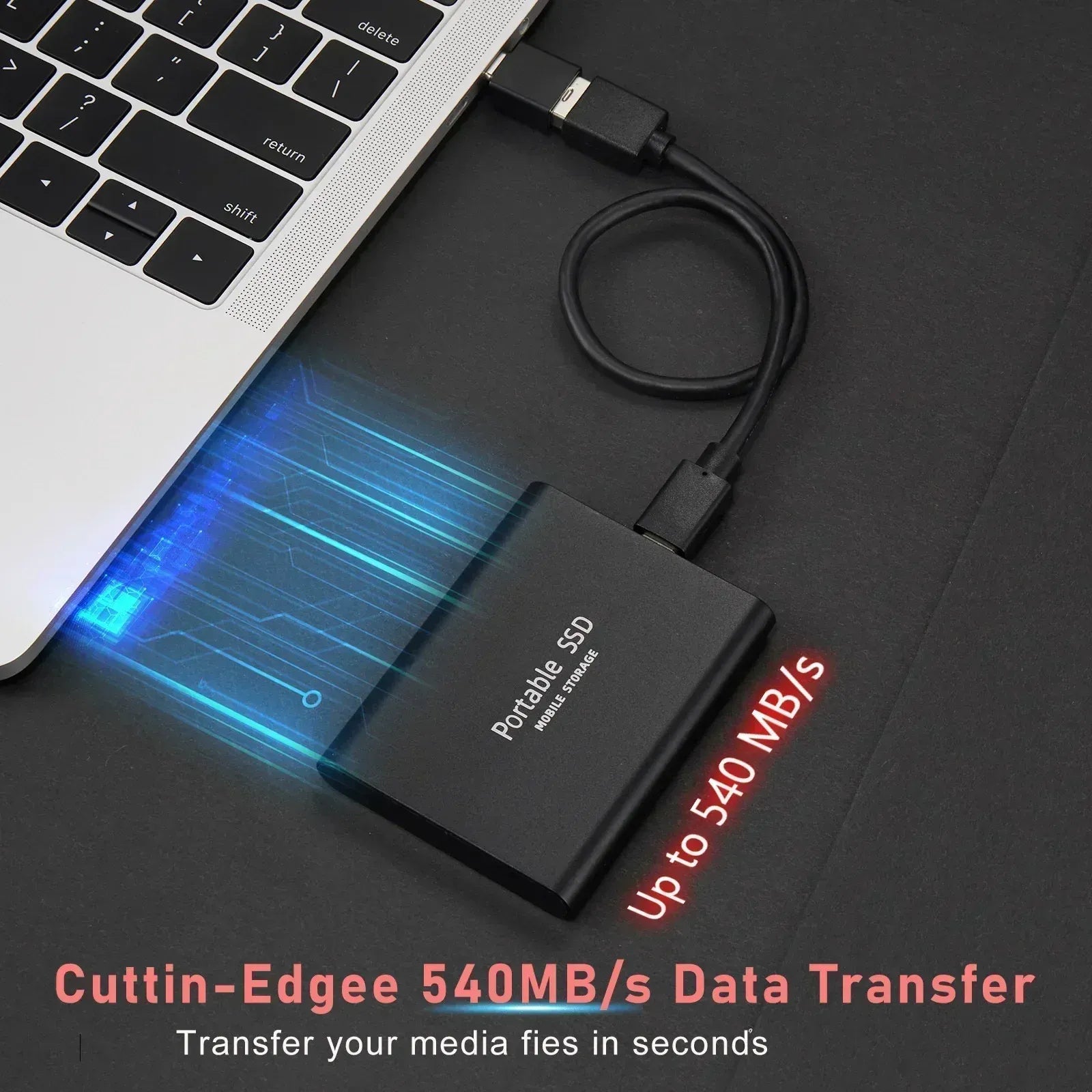 Ultraschnelle portable 128GB SSD