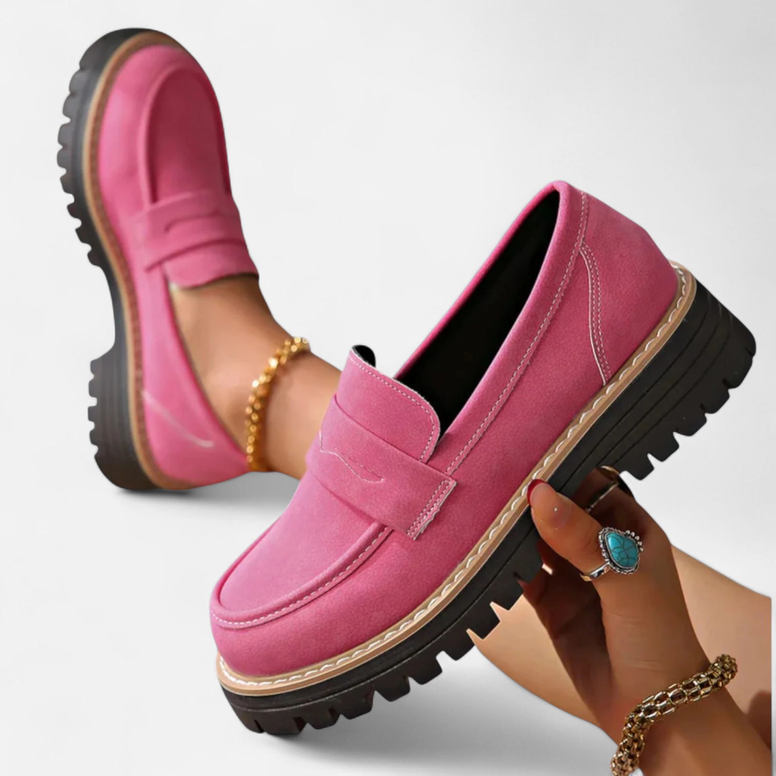 Orthopädische Damen-Mokassins aus hochwertigem Leder – Anatomischer Komfort & Raffinierter Stil