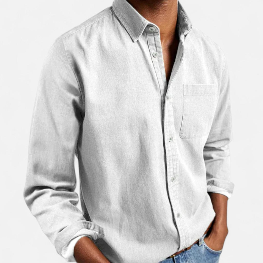 Klassisches Herren-Jeanshemd aus Premium-Baumwolle