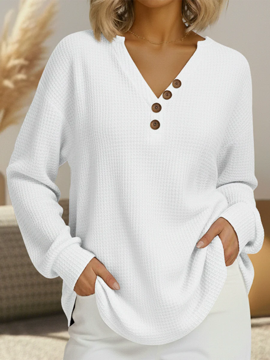 Warmer Damen-Strickpullover in Waffeloptik | Komfort & Weichheit