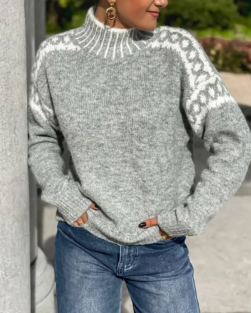 Warmer Damen-Strickpullover in Waffeloptik | Komfort & Weichheit