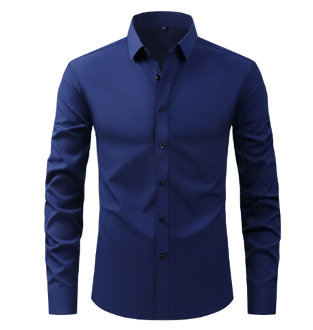 Non-iron men's shirt with stretch content | Classic business shirt for men | Breathable shirt with modern fit cut