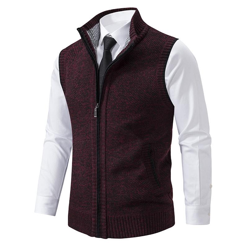 NOUVEAU RICHE Elegante Herrenweste aus hochwertigem Material für formelle und lässige Anlässe Rot