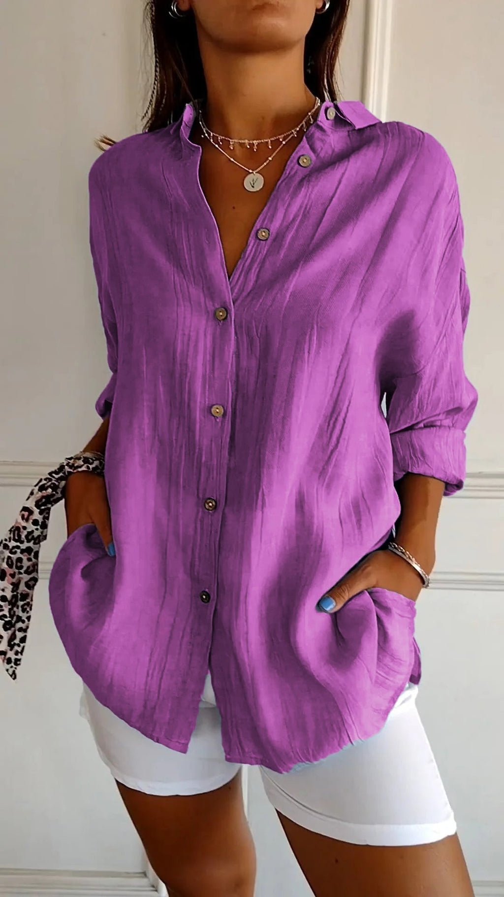 Elegant women's blouse for office and leisure | Classic business blouse with comfortable fit | High-quality women's tops