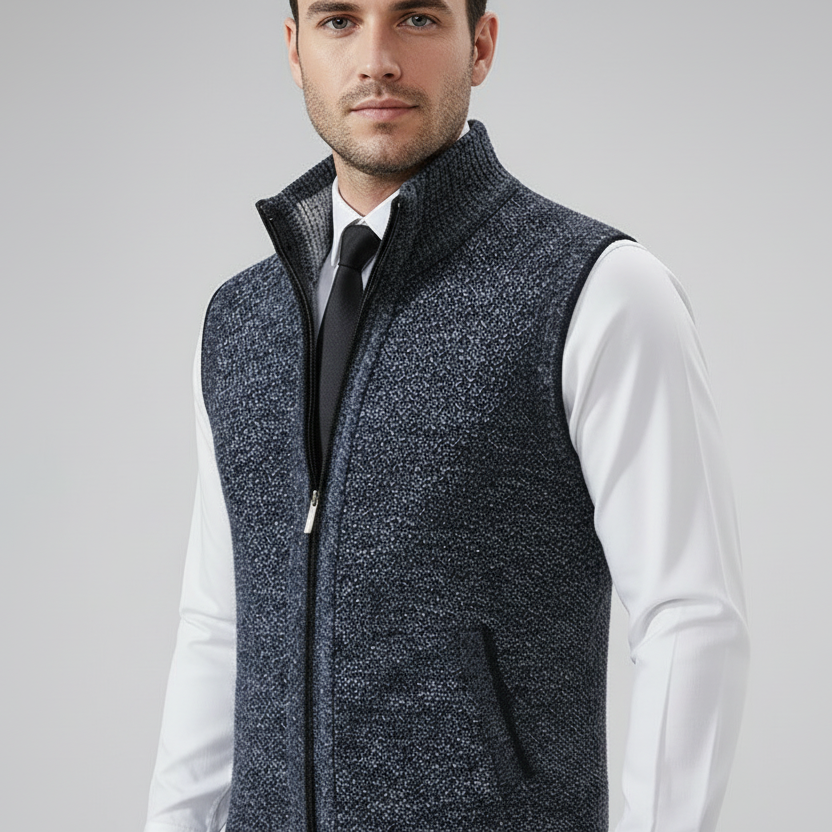 NOUVEAU RICHE Elegante Herrenweste aus hochwertigem Material für formelle und lässige Anlässe