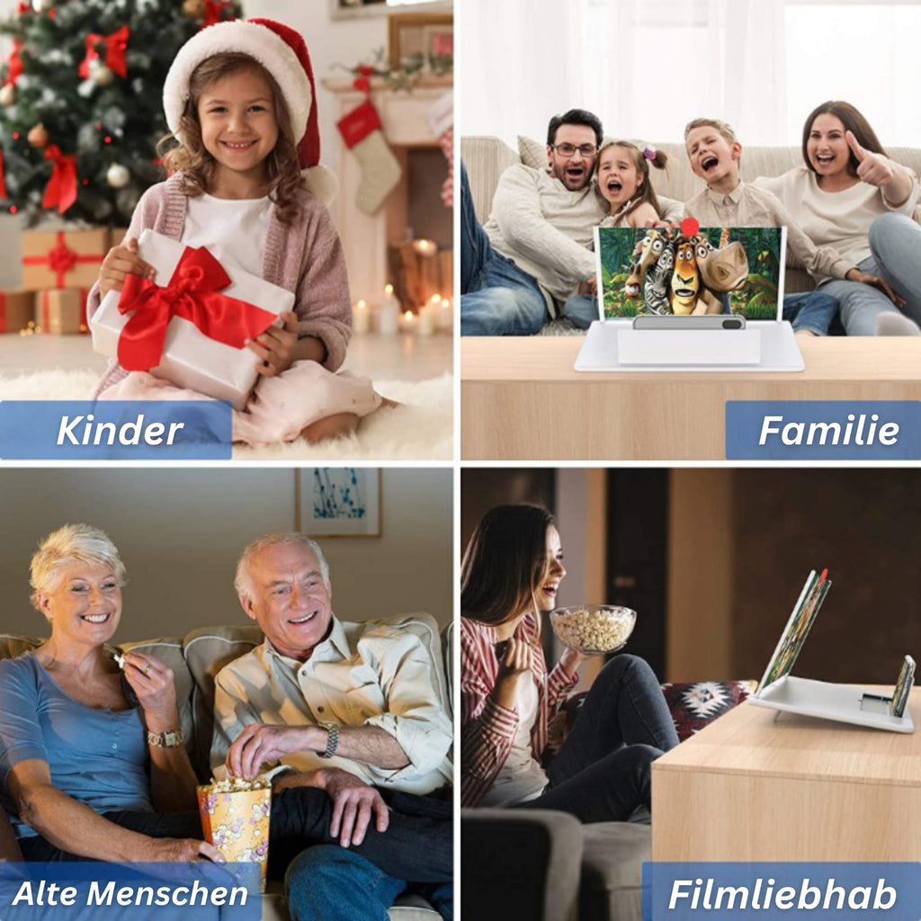 Bildschirmlupe für Smartphone für Videos und Kinoerlebnis zuhause