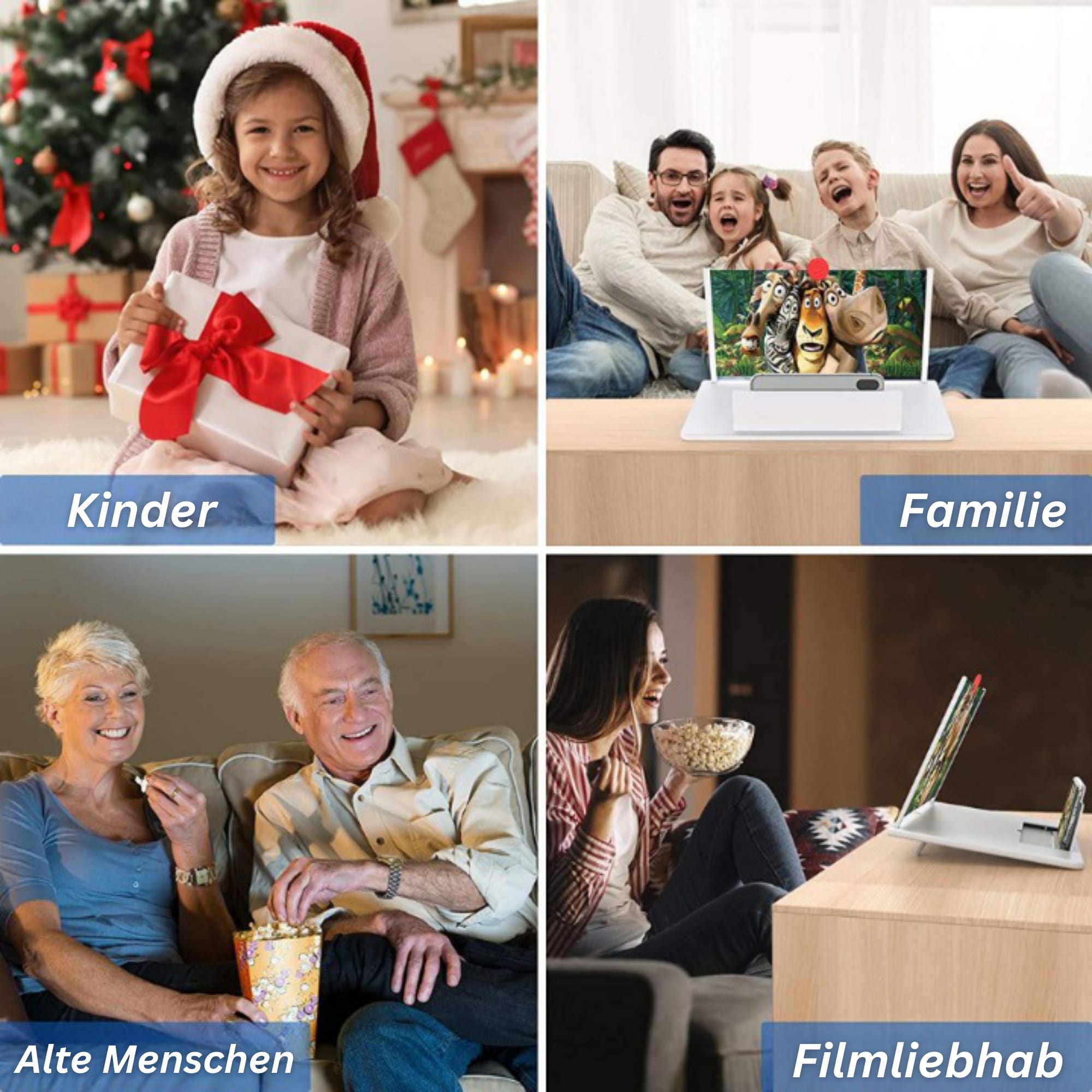 Bildschirmlupe für Smartphone für Videos und Kinoerlebnis zuhause