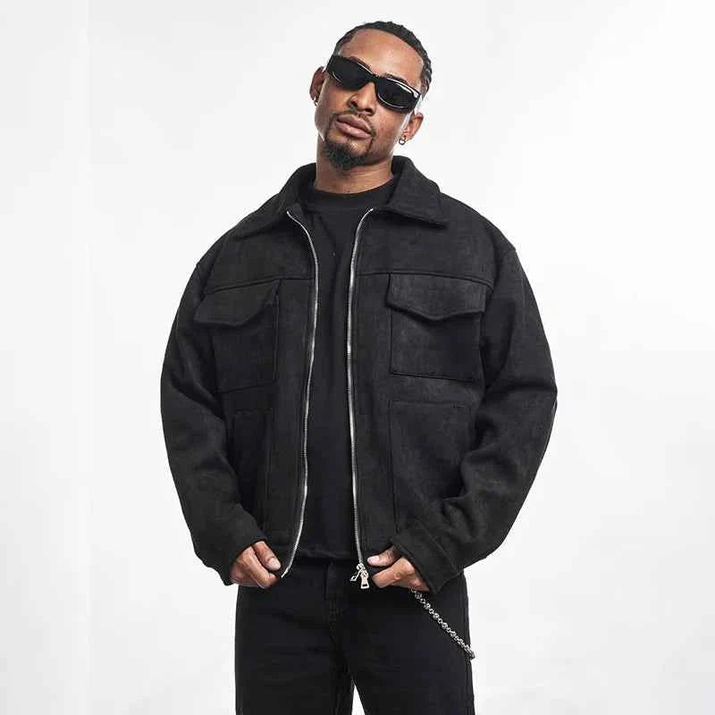 Classic men's bomber jacket with modern cut and comfort