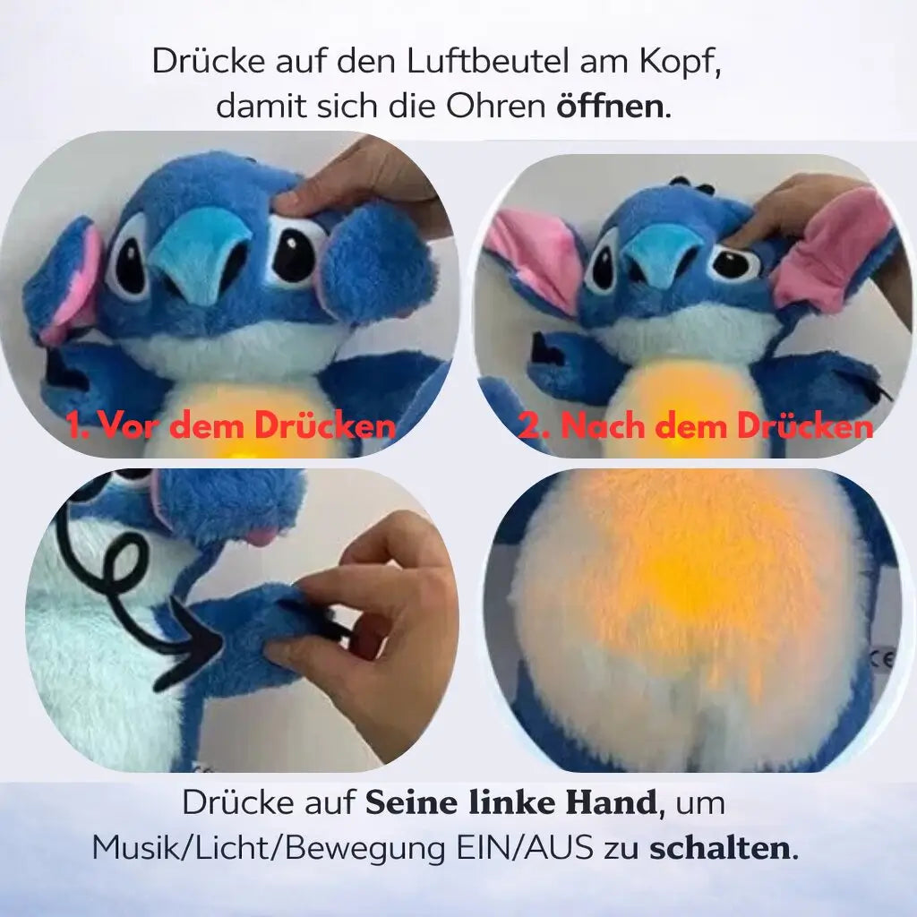 Beruhigendes Kuscheltier für Babys und Kinder mit Atemfunktion und sanftem Einschlaf-Design