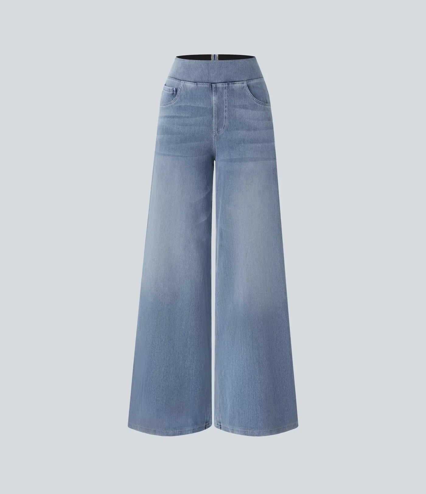 Bequeme Damen Jeans mit hohem Bund und elastischer Passform - Flexible Stretchhose für Alltag und Büro mit hohem Tragekomfort