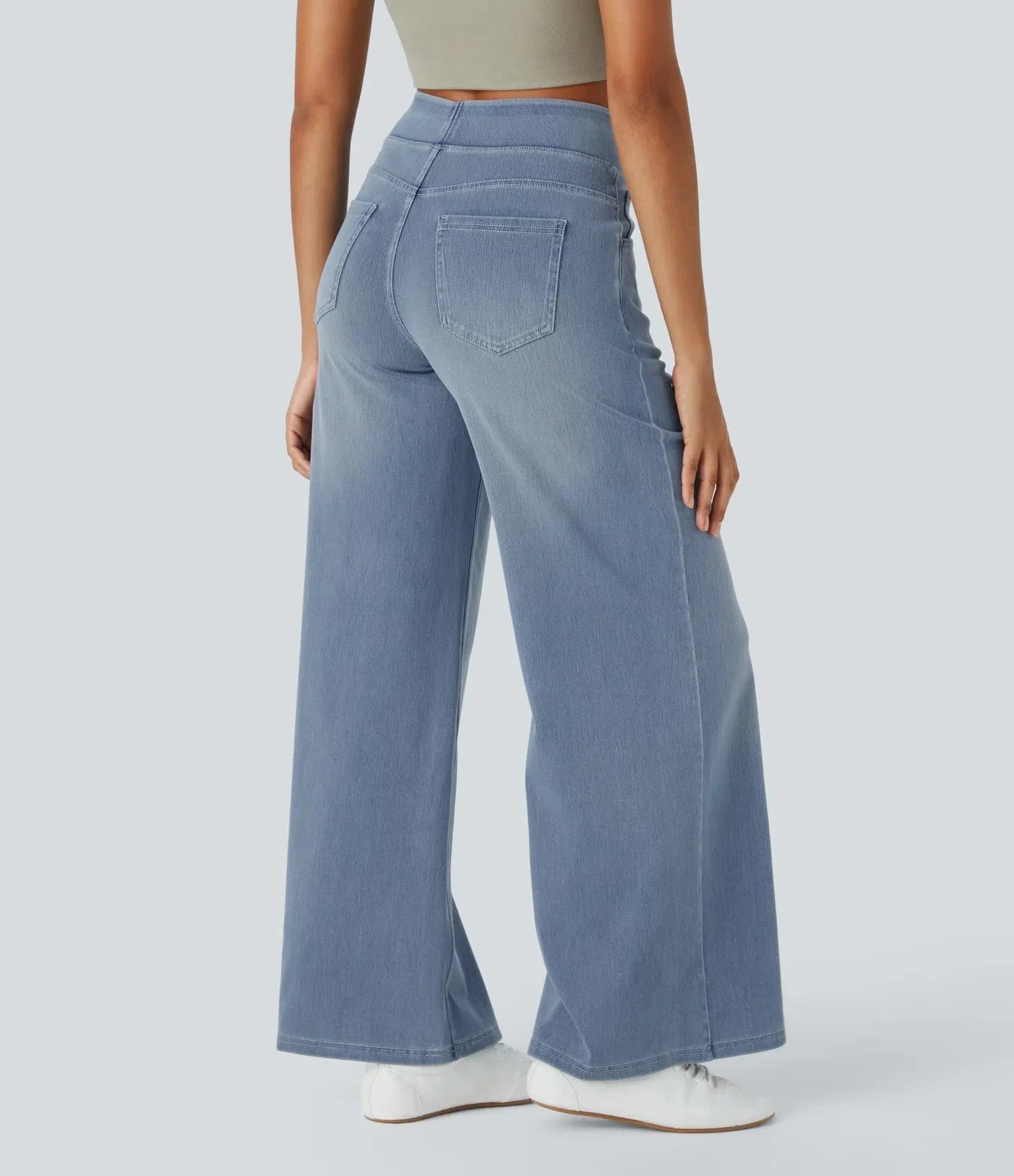 Bequeme Damen Jeans mit hohem Bund und elastischer Passform - Flexible Stretchhose für Alltag und Büro mit hohem Tragekomfort