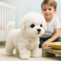 Interactive plush dog toy for children