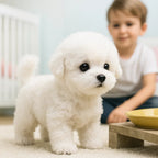 Interactive plush dog toy for children