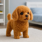 Interactive plush dog toy for children