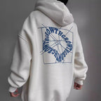 Oversized Hoodie für Herren mit Rückenprint und lässigem Streetwear Look