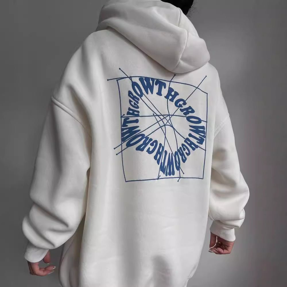 Oversized Hoodie für Herren mit Rückenprint und lässigem Streetwear Look