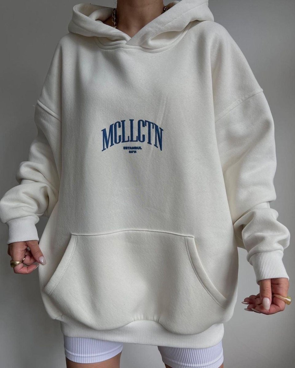 Oversized hoodie for men with back print and casual streetwear look