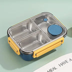 Thermische Lunchbox aus Edelstahl mit Fächern – auslaufsicherer Behälter für warme Speisen unterwegs