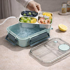 Thermische Lunchbox aus Edelstahl mit Fächern – auslaufsicherer Behälter für warme Speisen unterwegs