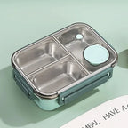 Thermische Lunchbox aus Edelstahl mit Fächern – auslaufsicherer Behälter für warme Speisen unterwegs