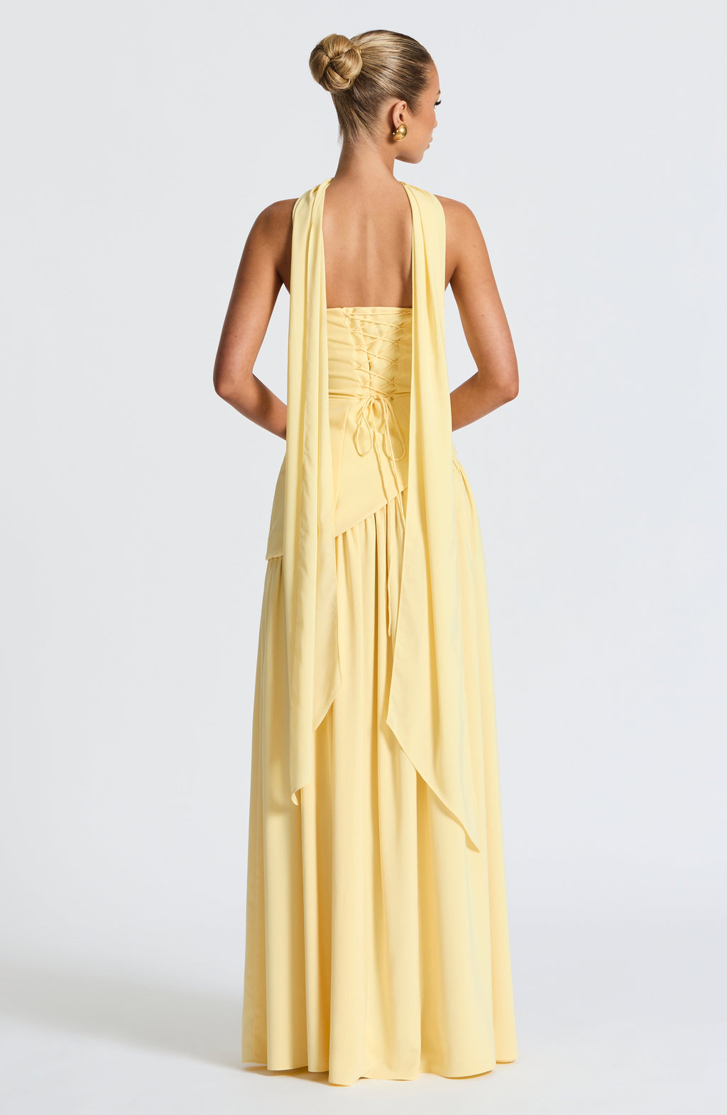 Women's Wedding Guest Strapless Maxi Dress with Slit - product image 9