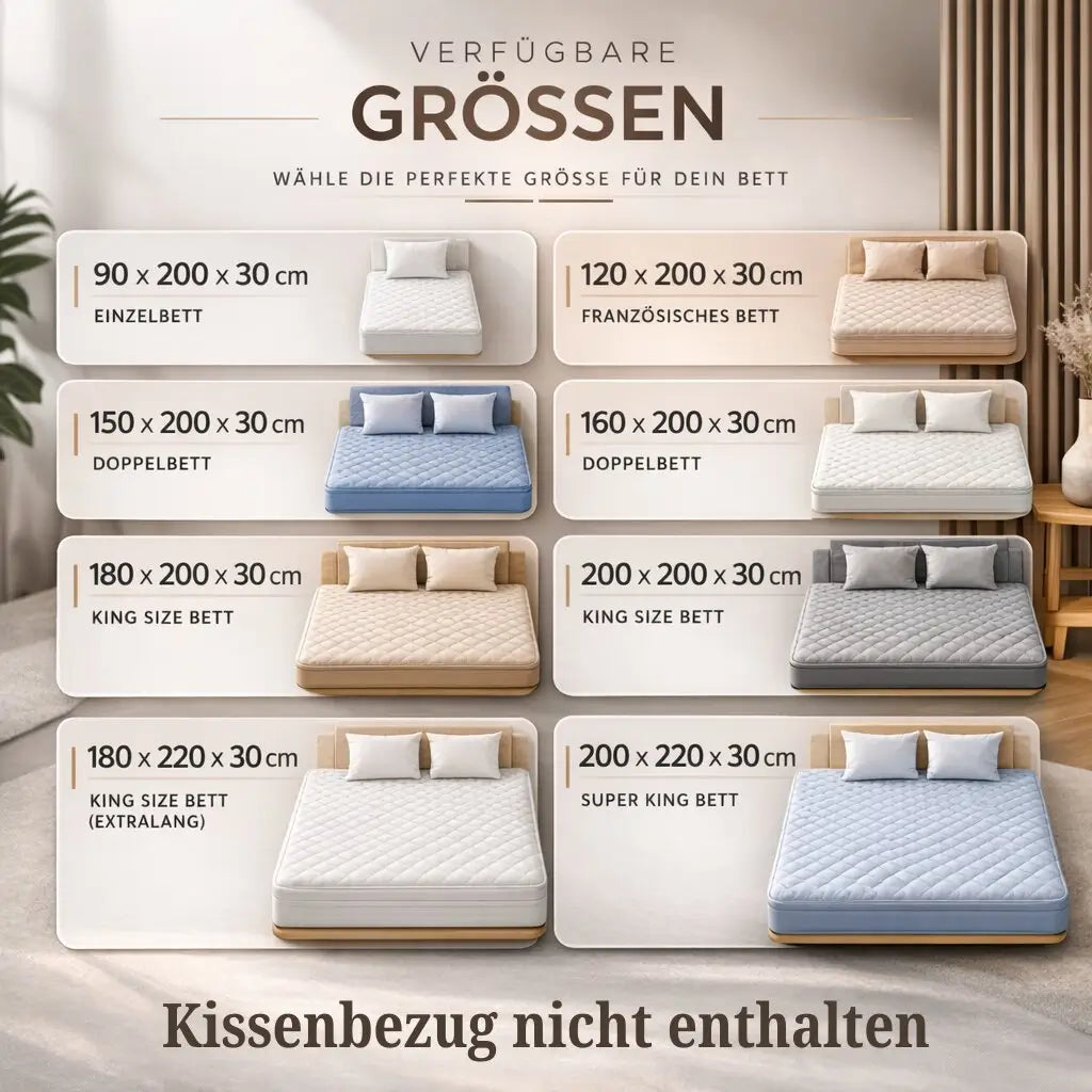 Wasserdichter Luxus Matratzenschoner mit atmungsaktivem Komfort und zuverlässigem Schutz