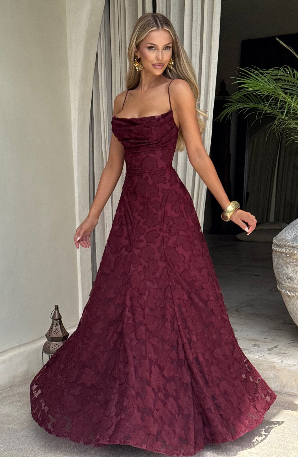 Miss | Jurk Dames Casual Maxi - Viscose - Miss Madera