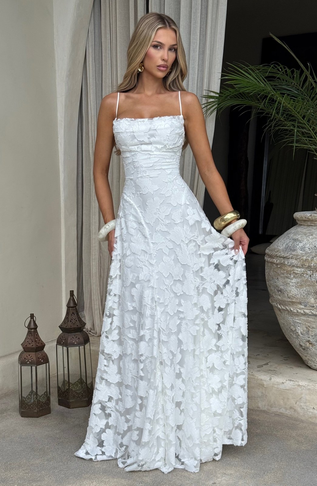Miss | Jurk Dames Casual Maxi - Viscose - Miss Madera