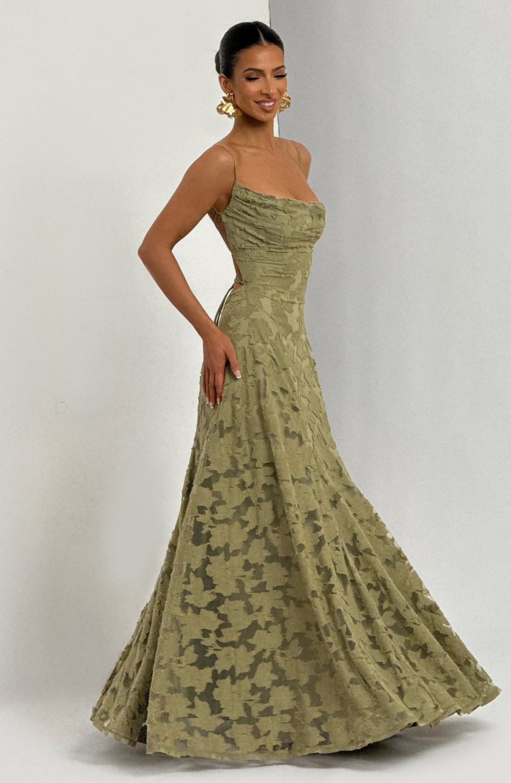 Miss | Jurk Dames Casual Maxi - Viscose - Miss Madera