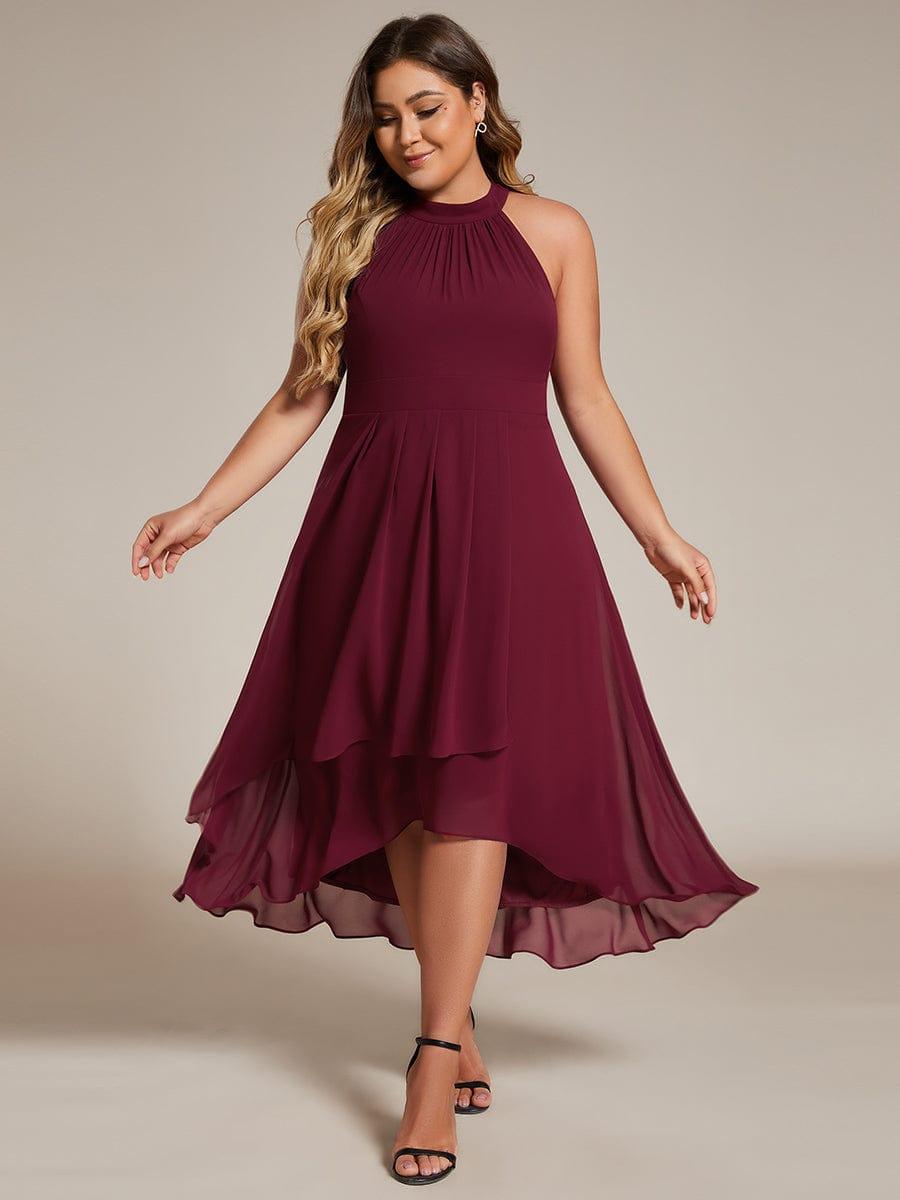Miss | Jurk Dames Midi A - lijn Elegant - Chiffon - Miss Madera