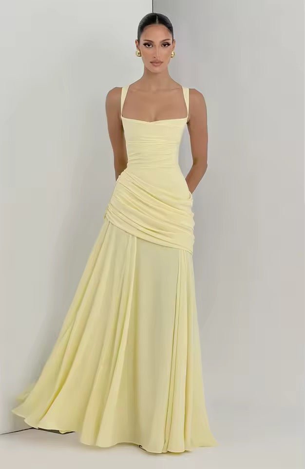 Miss | Maxi Jurk Dames Bruiloft - Viscose - Miss Madera